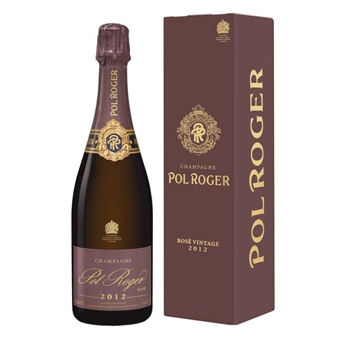 Send Pol Roger Vintage Rose 2015 75cl Champagne Gift Online